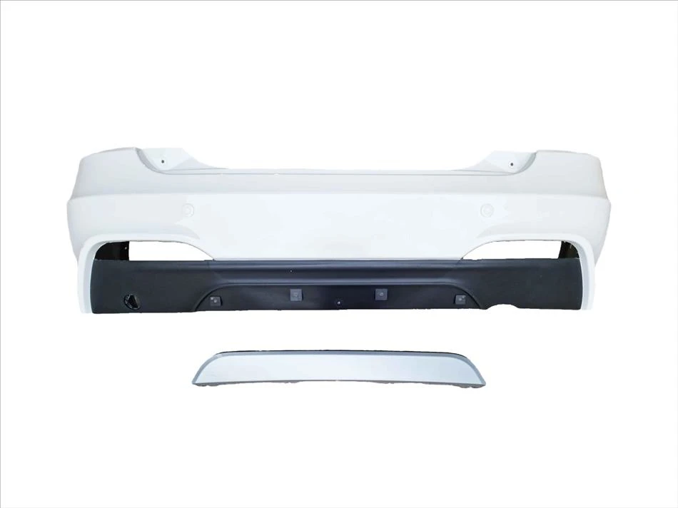 سپر عقب رنگی ساینا S برند آریا پلاست اذین سفید کارخانه ای با دفیوزر و بسته بندی نایلون حبابدار