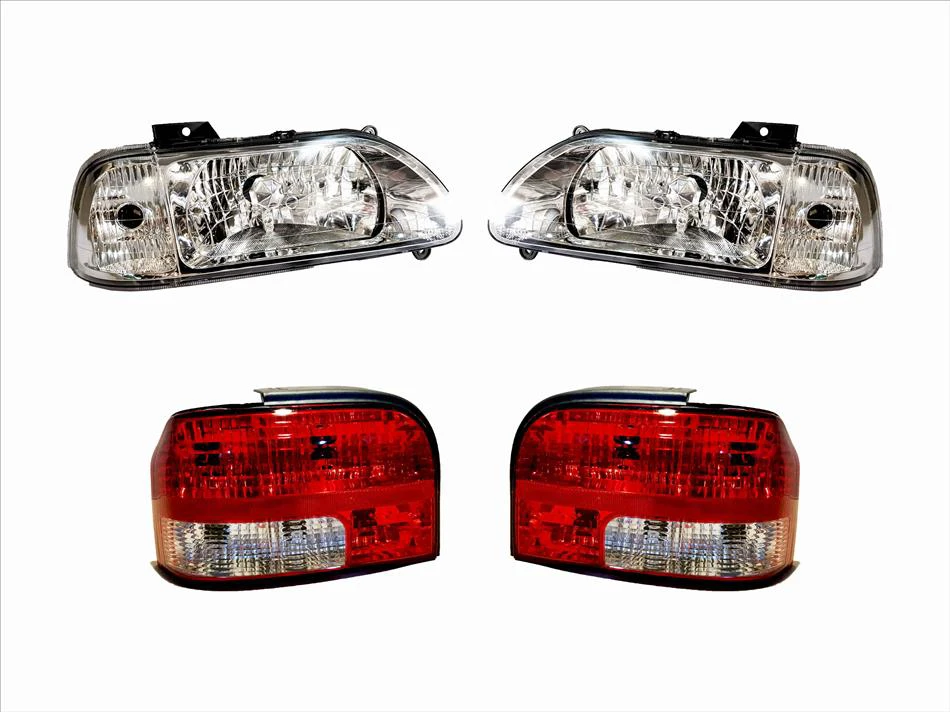 مجموعه چراغ جلو و عقب پراید 131 - بسته 4 عددی فن آوران پرتو الوند