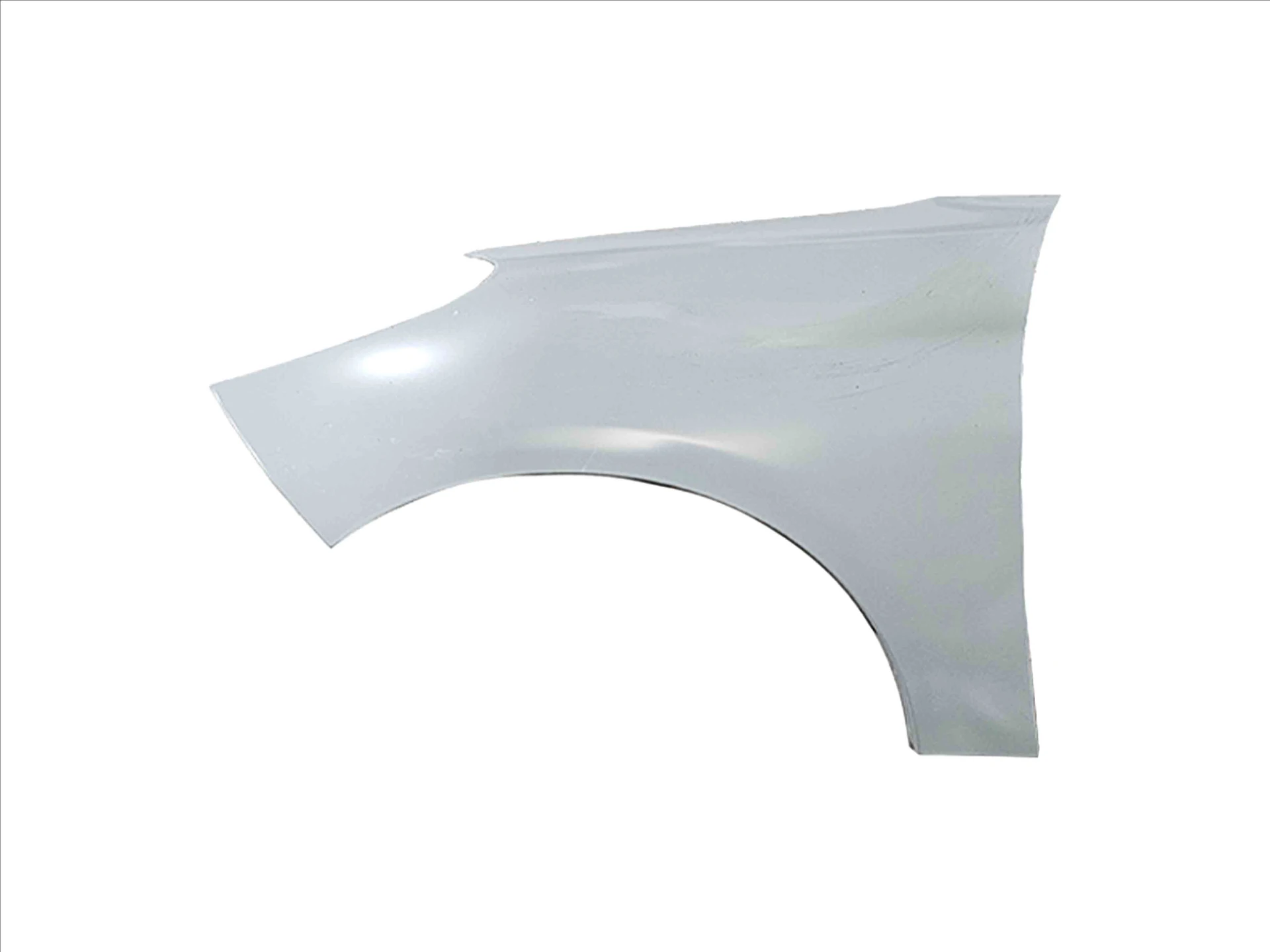 گلگیر جلو سمت چپ پژو 207 برند ایساکو اصلی بدون سوراخ راهنما با آستر طوسی کارخانه‌ای و بسته‌بندی کارتنی محافظ