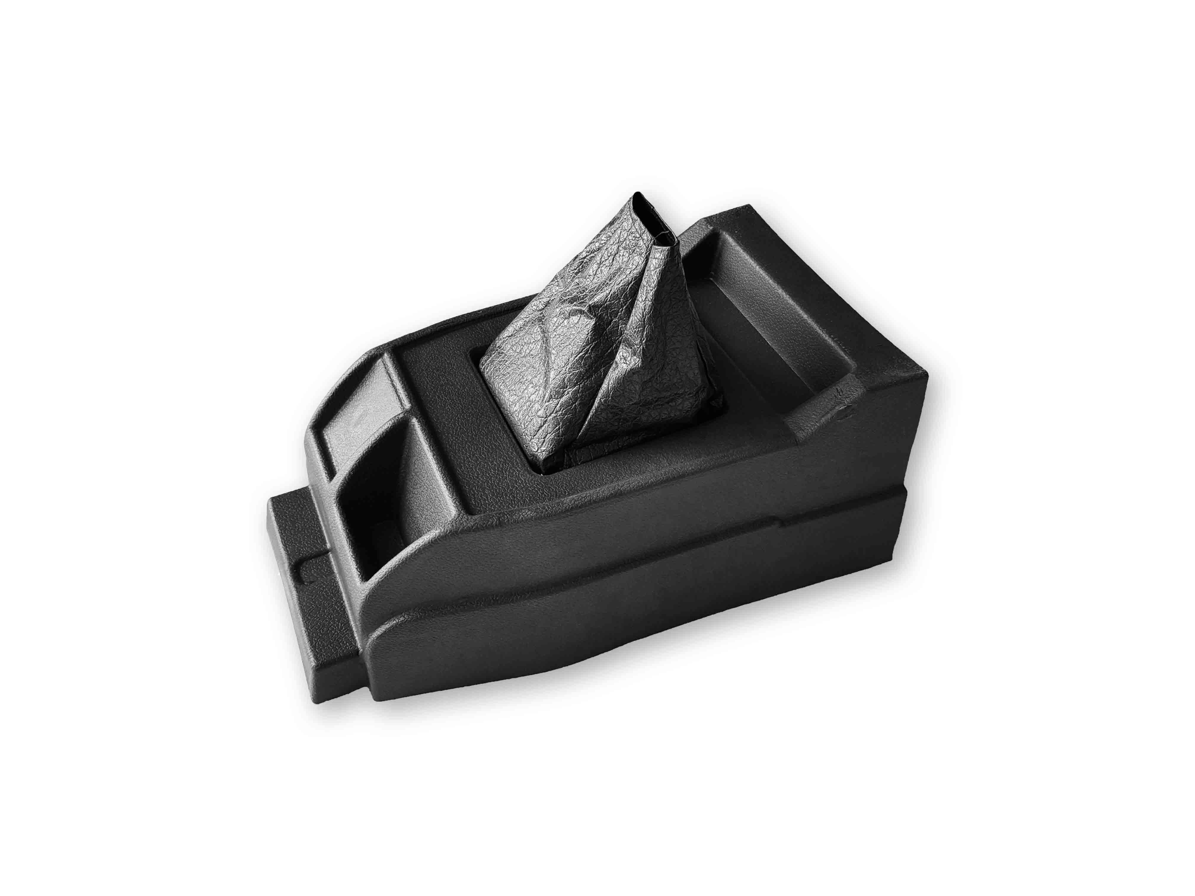 کنسول میانی (کنسول لیور دنده) پیکان وانت و پیکان سواری برند زربین کاران دارای گردگیر لیور دنده و طراحی فابریک